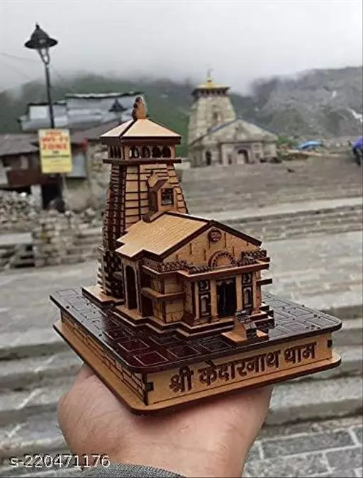 kedarnath temple 3d model wooden